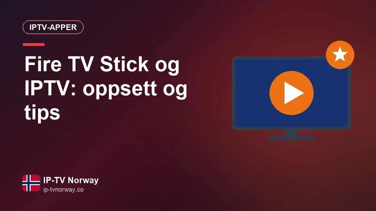 IPTV-app åpen på en TV koblet til en Fire TV Stick