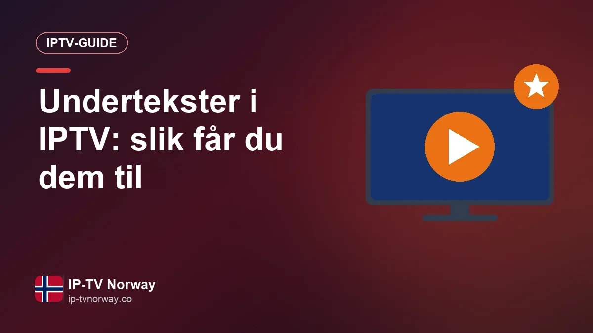 Undertekster i IPTV: aktiver dem, bytt språk og gjør dem lesbare Menyen for undertekster åpnet i en IPTV-app